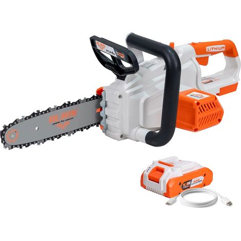 Tronçonneuse Sans Fil RURIS 2524e 20V Brushless - Batterie Li-Ion 4Ah 80Wh, Guide 250 mm - Avec Batterie (1/5)