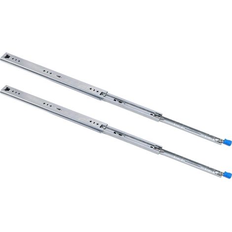Lot de 2 glissières de 50,8 cm (20 pouces) avec verrou, à extension complète et à roulement à billes, robustes, pour tiroirs, camping-cars et camions (largeur : 53 mm). (1/5)