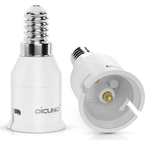 E14 vers B22 Adaptateur de douille, Douille Base de lampe, Lot de 2 (1/5)