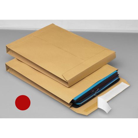 Bolsas de envío Braun mailmedia pliegue 4 cm pack 100