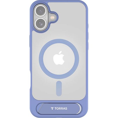 Étui Torras série Pstand pour iPhone 16 (Bleu) (1/5)