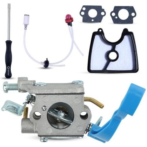 Kit Carburateur pour Husqvarna 125B 125BVX 125BX, Pièces de Rechange Accessoire Moteur Numéro de Pièce OEM C1Q-W37 Kit de Mise au Point du Carburateur (1/4)