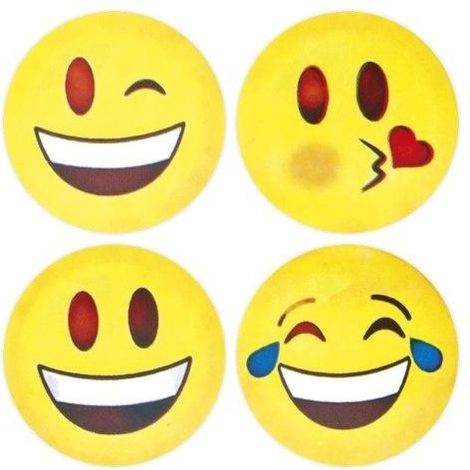 Adesivi di carta su nastro con emoticon, 500 pezzi