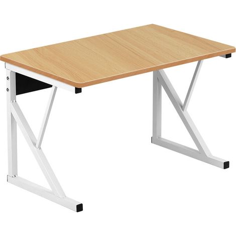 Étagère pour Micro-Ondes, Structure en métal avec étagère en Bois, Design Moderne, 54 x 35 x 34.5 cm Noyer (1/5)