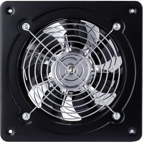 Ventilateur d'extraction 6 pouces – Débit 600m³/h – Niveau sonore très faible – Installation murale pour salle de bain et cuisine (1/5)