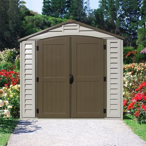 Gartenhaus aus PVC DuraPlus 8'x8' Duramax Premier, 246 x 247 x 235 cm, von Ezooza