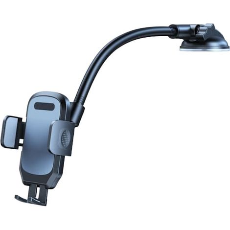 Ecleanfy - Support de téléphone portable pour voiture avec ventouse, support de téléphone pour tableau de bord, pare-brise, grille d'aération, mains libres, support universel pour téléphone portable (1/2)