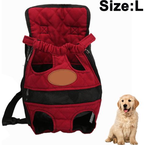 Sac à dos de transport pour animaux de compagnie, sac de voyage ajustable pour chats et chiens, pattes libres, facile à enfiler pour les voyages, la randonnée et le camping pour petits chiens, chats e (1/4)