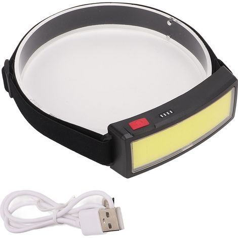 Wiederaufladbare LED-Stirnlampe per USB, leicht und hochhell für Angeln, Camping und Nachtwanderungen (1/5)