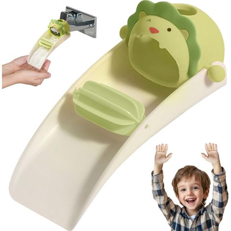 Robinet de Rallonge pour Enfants, Robinet Extender Enfant, Rallonge de robinet en silicone, Extension de Robinet Multifonctionnelle pour Enfants (1/5)