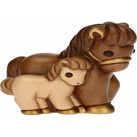 THUN ® - Cavallo con Puledro Presepe Classico