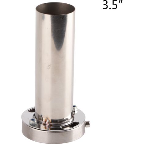 GARRYFIZH Embout de silencieux d'échappement rond universel réglable de 85 mm, amovible et silencieux