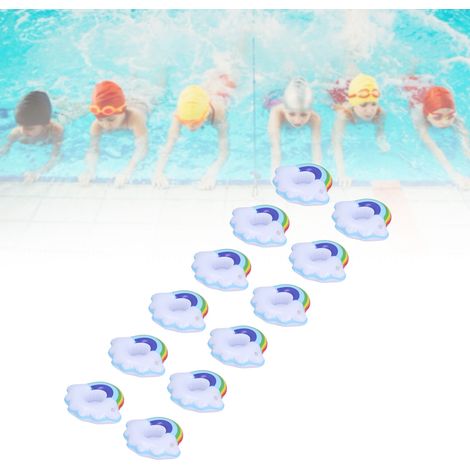 12 Pièces de Coussinets de Verre Gonflables en Forme de Nuage Coloré pour Boissons Flottantes, Jouets pour Enfants et Fêtes Piscine (1/5)