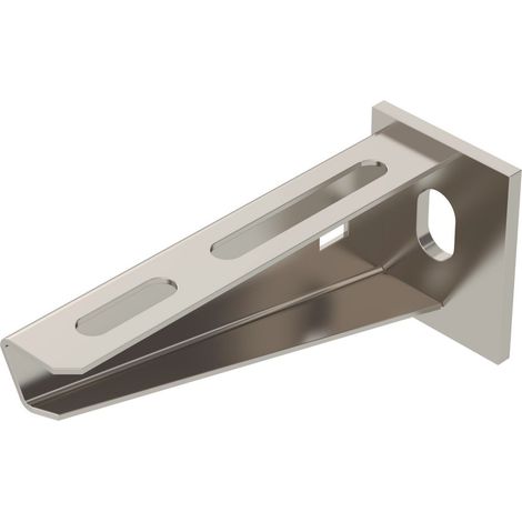 OBO Bettermann Consola de pared y vástago con placa de cabeza soldada B110mm Acero inoxidable, inoxidable A2 1.4301 brillante,..., 6421008