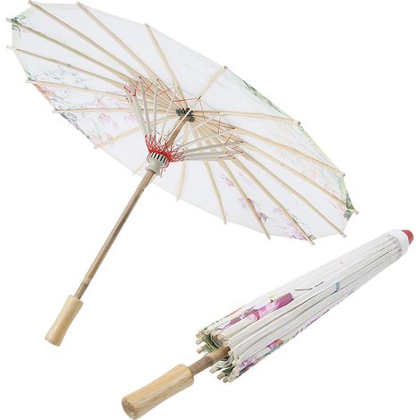 Parapluie en papier huilé peint à la main, objet de décoration artistique, parasol vintage pour danse, spectacle, mariage, accessoire type 2 (1/4)