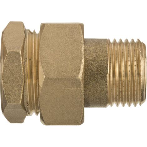 Gerade Messing-Schraubverbindung 3/4" (1/2)