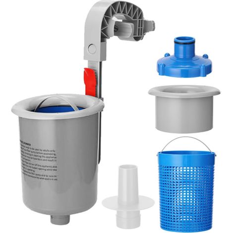Kit d'écumoire pour piscine, écumoire flottante, panier amovible, pièces de rechange automatiques pour cadres métalliques tubulaires, cour, parc, jardin (1/5)