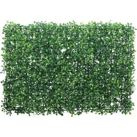 Mur végétal de buis artificiel 60 x 40 cm