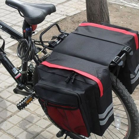 Cadre pratique pour sacoche arrière pour sacoche de selle Sac de selle grande capacité Double pour vélo de moto (1/3)
