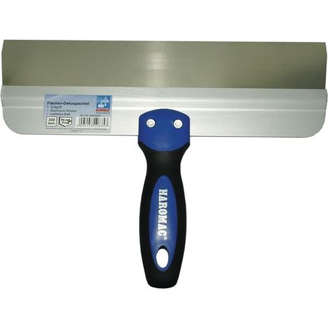 HAROMAC Flächendekorspachtel Breite 300 mm2-Komponentengriff rostfreier Edelstahl