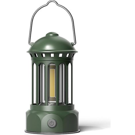 Lanterne de camping LED rechargeable IPX4 étanche, légère, lampe électrique d'extérieur noire (1/5)
