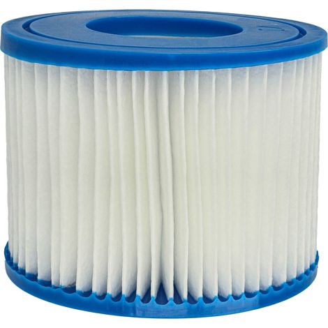 vhbw Cartucho de filtro tipo VI compatible con Bestway Lay-Z-Spa Hawaii, Monaco, Miami piscina - Recambio azul blanco