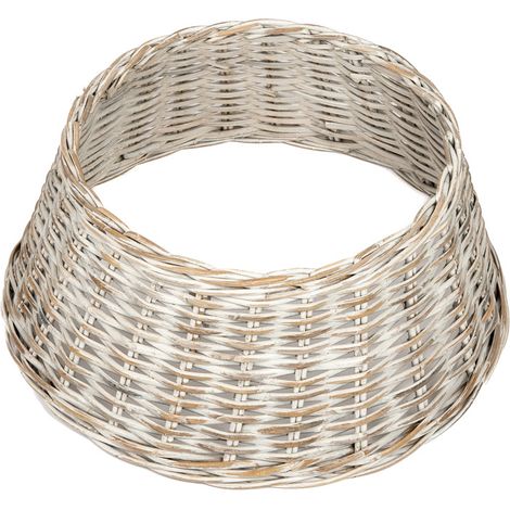 Westmann Rattan Weihnachtsbaum Rock Santa-2  Hellgrau  Ø 65 cm