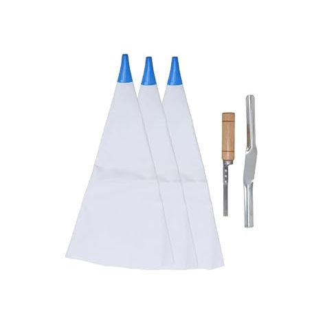 PVC Concrete Mortar Bag Set of 3 Heavy Duty Grouting Bags for Masonry Renovation Construction Site Mixing Cement Reusable (1/5)