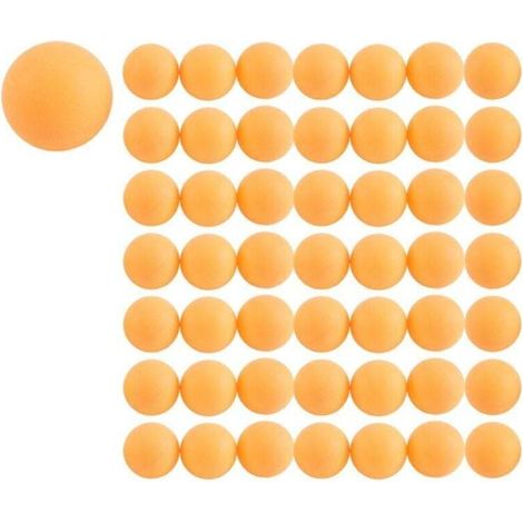 Paquet de 50 Balles de Ping Pong Orange Sans Couture Légères Durables Qualité Supérieure (1/4)
