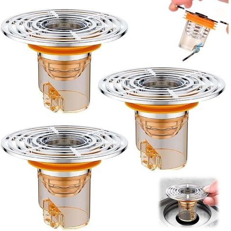 3 Pièces Clapet Anti Odeur, Clapet Anti Odeur Douche avec Fermeture Automatique, 32-42 mm Anti Odeur Douche, pour Utilisation dans Les Cuisines, Salles de Bains, Salles de Machines a L (1/5)