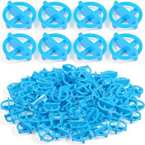 150 Pièces Cales Carrelage Croisées de 1/8 po (3 mm), Outil de Construction, Clips de Nivellement Carrelage en Plastique pour Pose de Carrelage, Nnivellement, Sol Bois et Décoration Intérieure (1/5)
