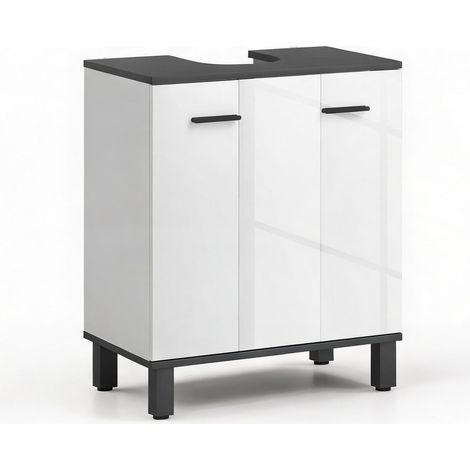 Meuble de salle de bain en melamina de Madera 60 x 34 x 70 cm (1/5)