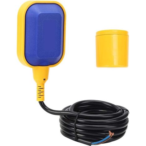 Capteur de Flotteur Pompe de Contrôle du Niveau d'eau Interrupteur de Niveau d'eau Câble Automatique avec Fil de Cuivre de Haute pureté (4M) (1/4)