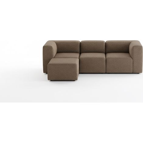 Cubic M canapé chaise longue tourné vers la droite ou la gauche marron. (1/5)