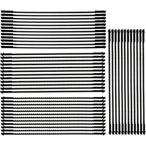 Ensemble de 48 Pièces de Lames de Scie à Chantourner 5 Pouces Lames de Rechange pour Scie à Chantourner Outil de Travail Du Bois pour Bois et Métal (1/5)
