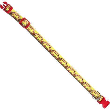 Collar navideño para perro pequeño con hebilla de seguridad. (1/5)