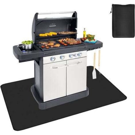 Tapis de barbecue 97127CM Tapis de protection de sol pour barbecue Tapis de barbecue et plancha (1/4)