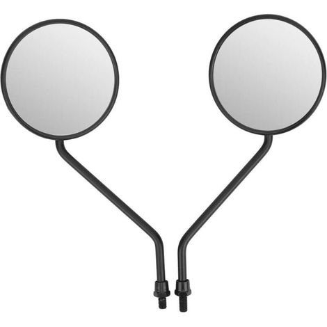 Motorrad-Rückspiegel, universelle runde Seitenspiegel für Motorradlenker, 2 Stück (8 mm) (1/4)