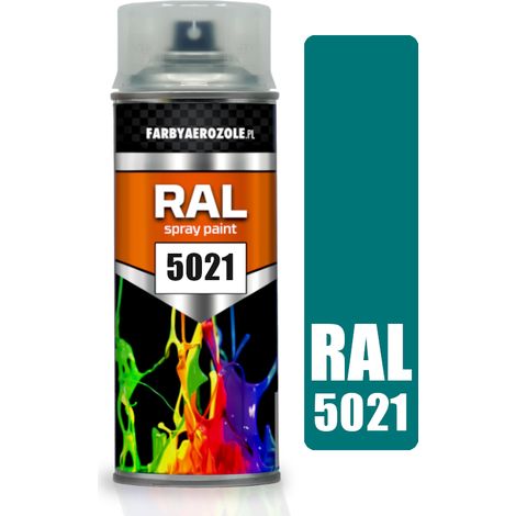 Vernice spray acrilica RAL 5021 blu acqua Blu acqua 400 ml Lucida (1/2)