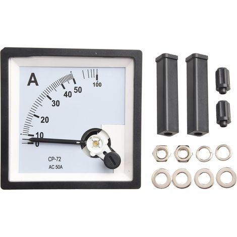 CP-72 - Ampèremètre analogique AC, compteur de panneau 72 x mm, 1,5, (1/5)