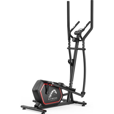 Ellipsentrainer, 10 kg Schwungrad, 16 einstellbare Widerstandsstufen, max. Belastung 150 kg, Pulssensoren - Xhomrattan
