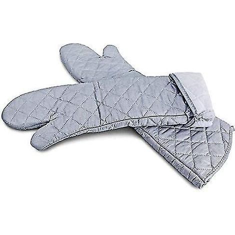 Gants de cuisine résistants à la chaleur, gants de cuisine en coton, ustensiles de cuisson haute température, grillades (1/5)