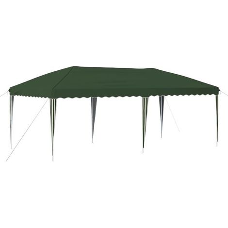 Tente de réception portable 575 x 290 x 245 cm, verte (1/5)