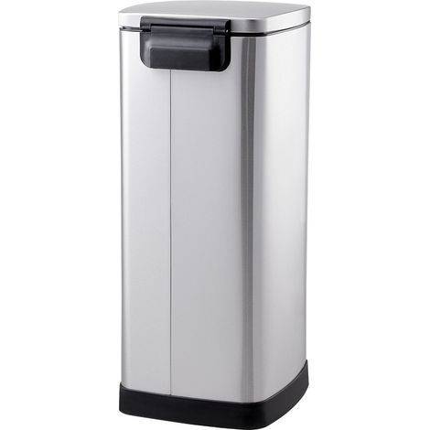 30L Stainless Steel Step Open Trash Can (1/5)