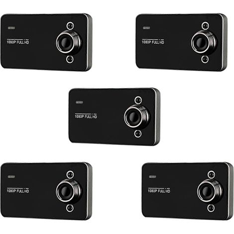 5 Stück 2,2-Zoll-Auto-DVR-Dashcam mit Full-HD-1080p-Loop-Aufnahme, Bewegungserkennung, Weitwinkel-Nachtsicht (1/5)