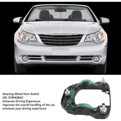 Lenkradhupenschalter 5189428AC - Verstärktes ABS - Kompatibel mit Dodge Sebring/Chrysler Avenger/Journey 2008-2011 (1/5)