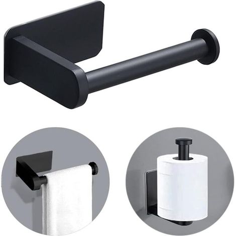 [NIEMALS VERWENDET] Toilettenpapierhalter aus Edelstahl, selbstklebender Toilettenpapierhalter, moderner Badezimmer-Toilettenpapierhalter ohne Bohren