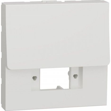 Unica - prise optique - LC duplex à compléter - 2 modules - blanc - méca seul (NU943918) (1/3)