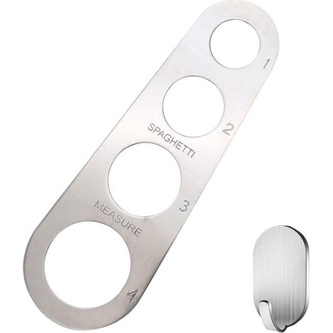 Cucchiaio dosatore per pasta in acciaio inossidabile Dailygoods con gancio (1/5)