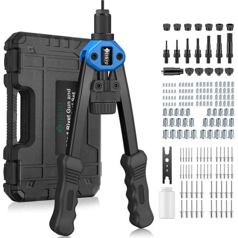 2 IN 1 Hand Riveter and Threaded Insert Pliers Blue (1/5)